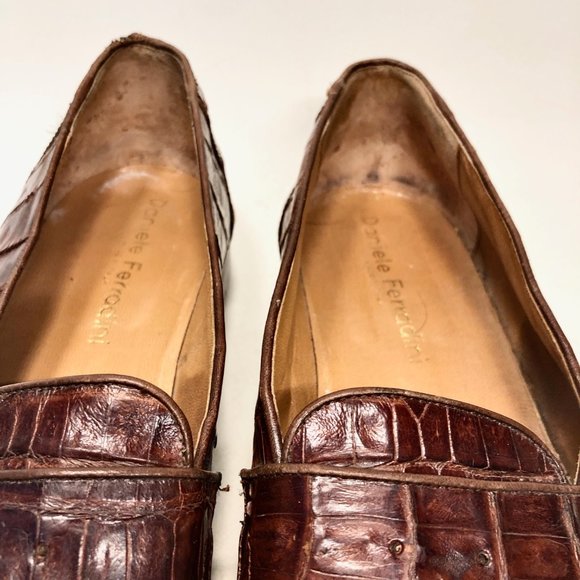 Daniele Ferradini Genuine Crocodile Loafers - Picture 6 of 10